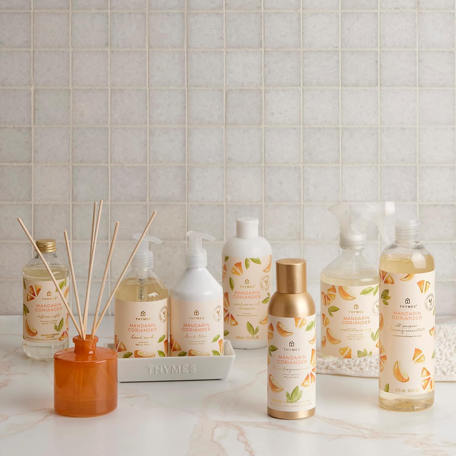 Thymes Fragrance Mist 3 Oz Mandarin Coriander