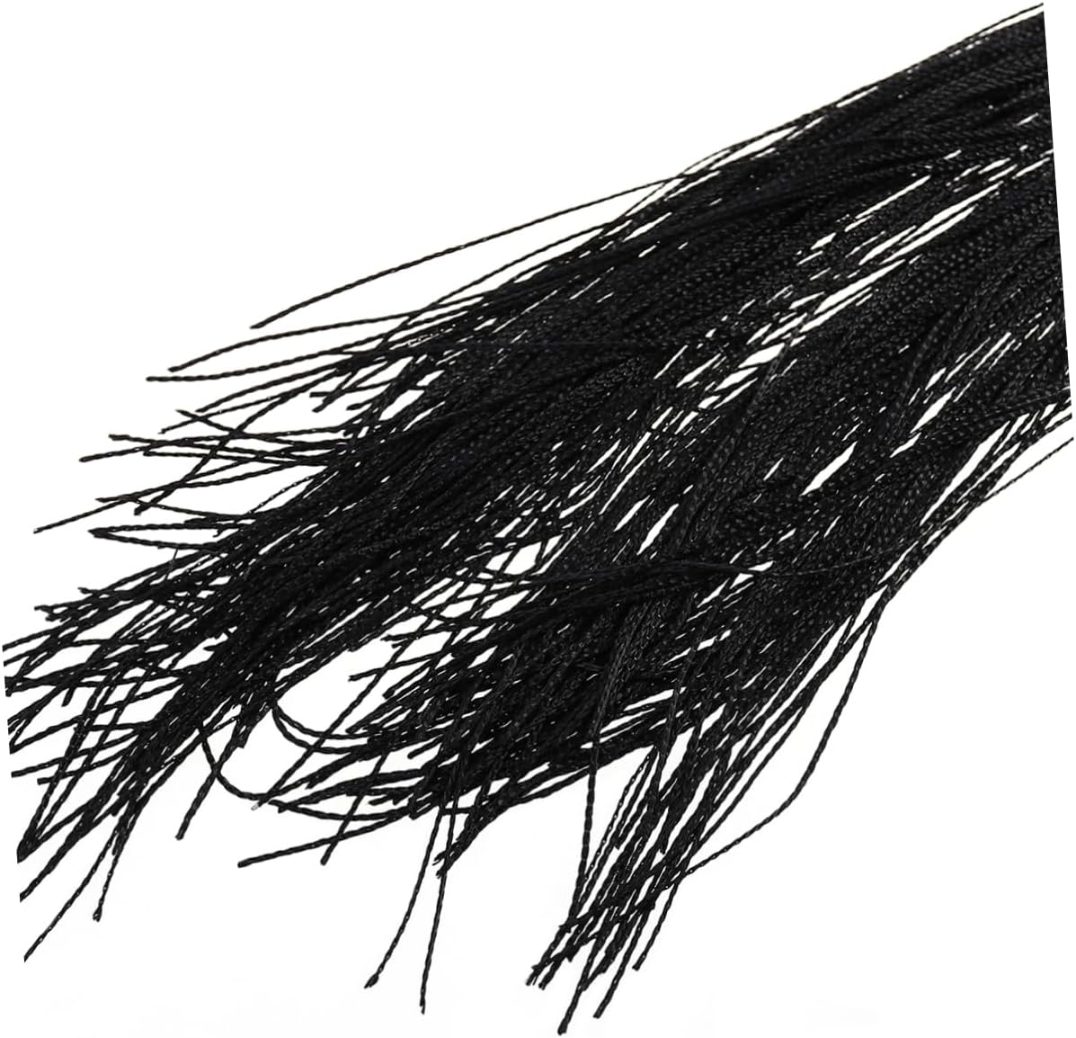 ABOOFAN Rod String Curtain with Tassels Black Doorway Decor