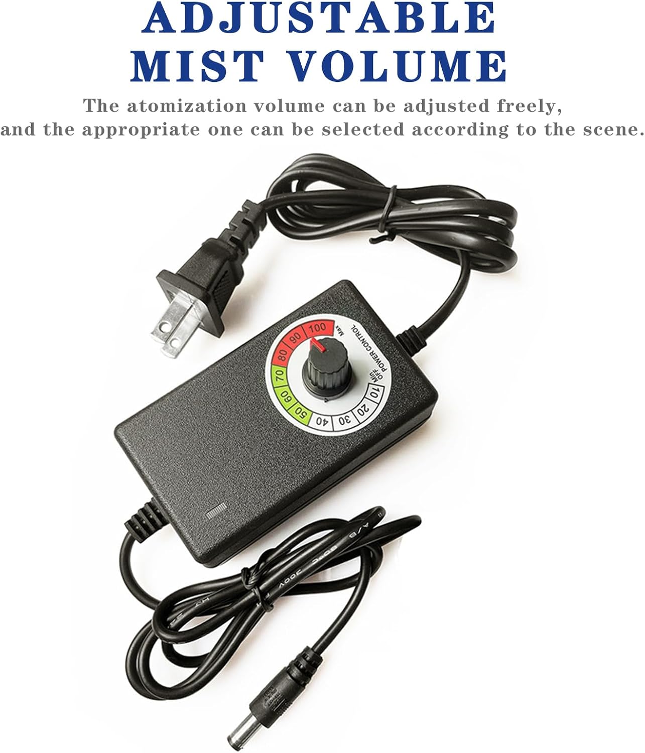 Ultrasonic Mist Maker Fogger with Light and Volume Control