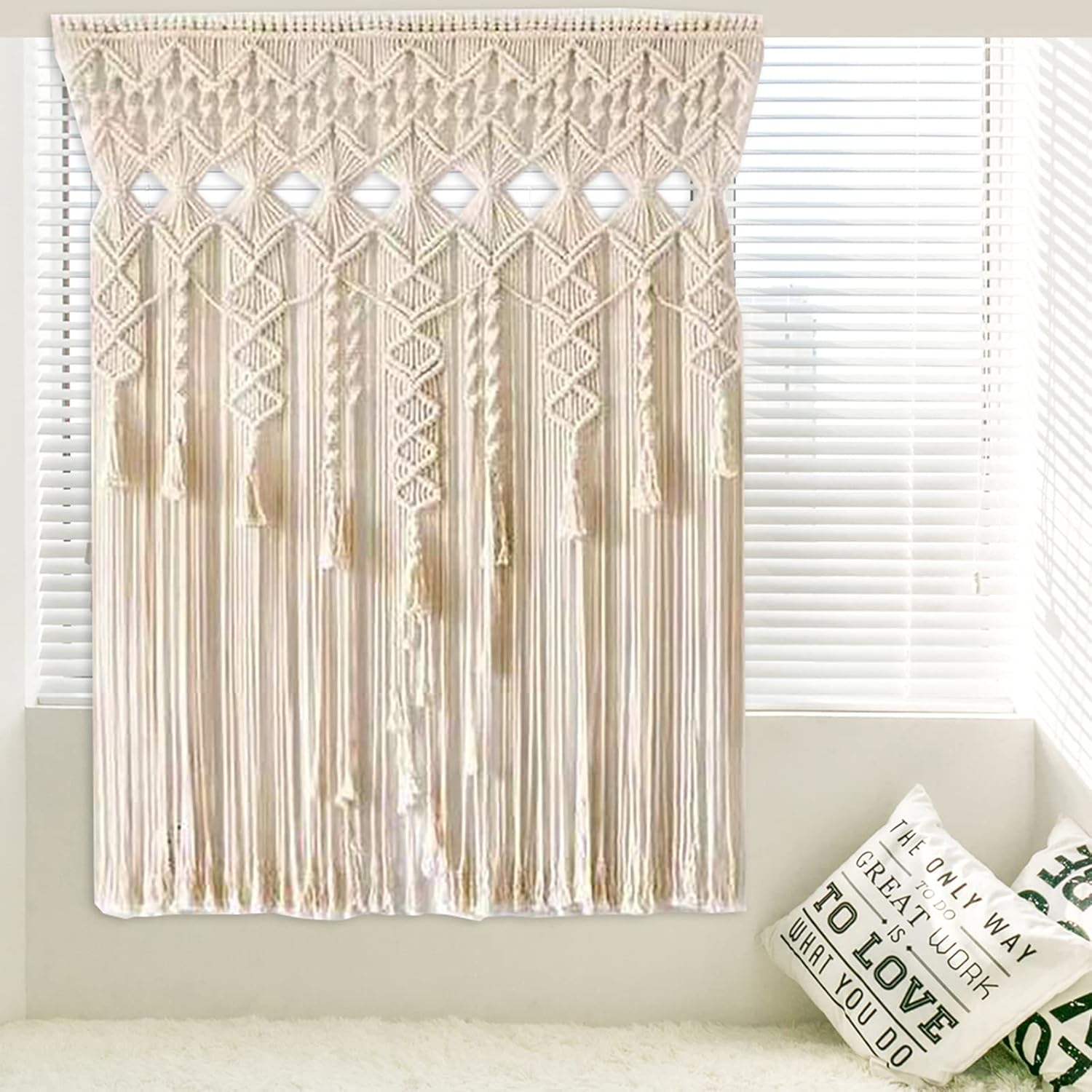 CHALIGHT Large Macrame Boho Chic Wall Hanging Tapestry
