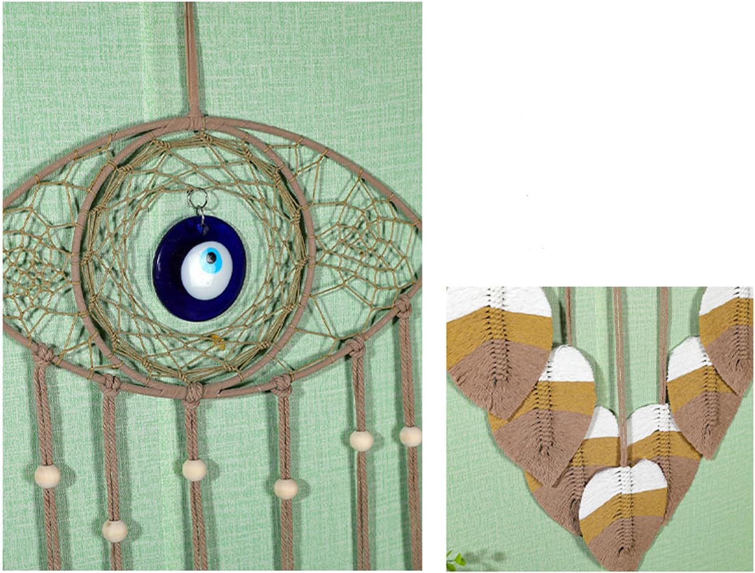 Bohemian Macrame Leaf Wall Hanging Decor