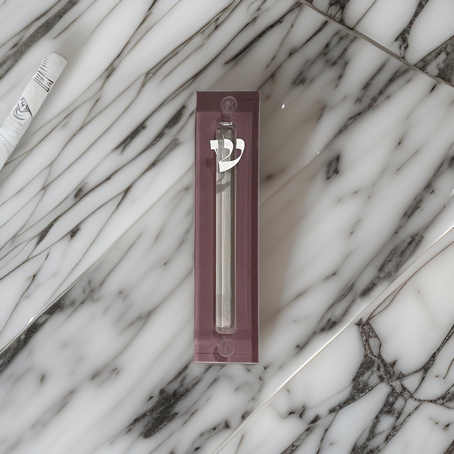 Ready Covers Lucite Mezuzah Case Clear Modern Gift