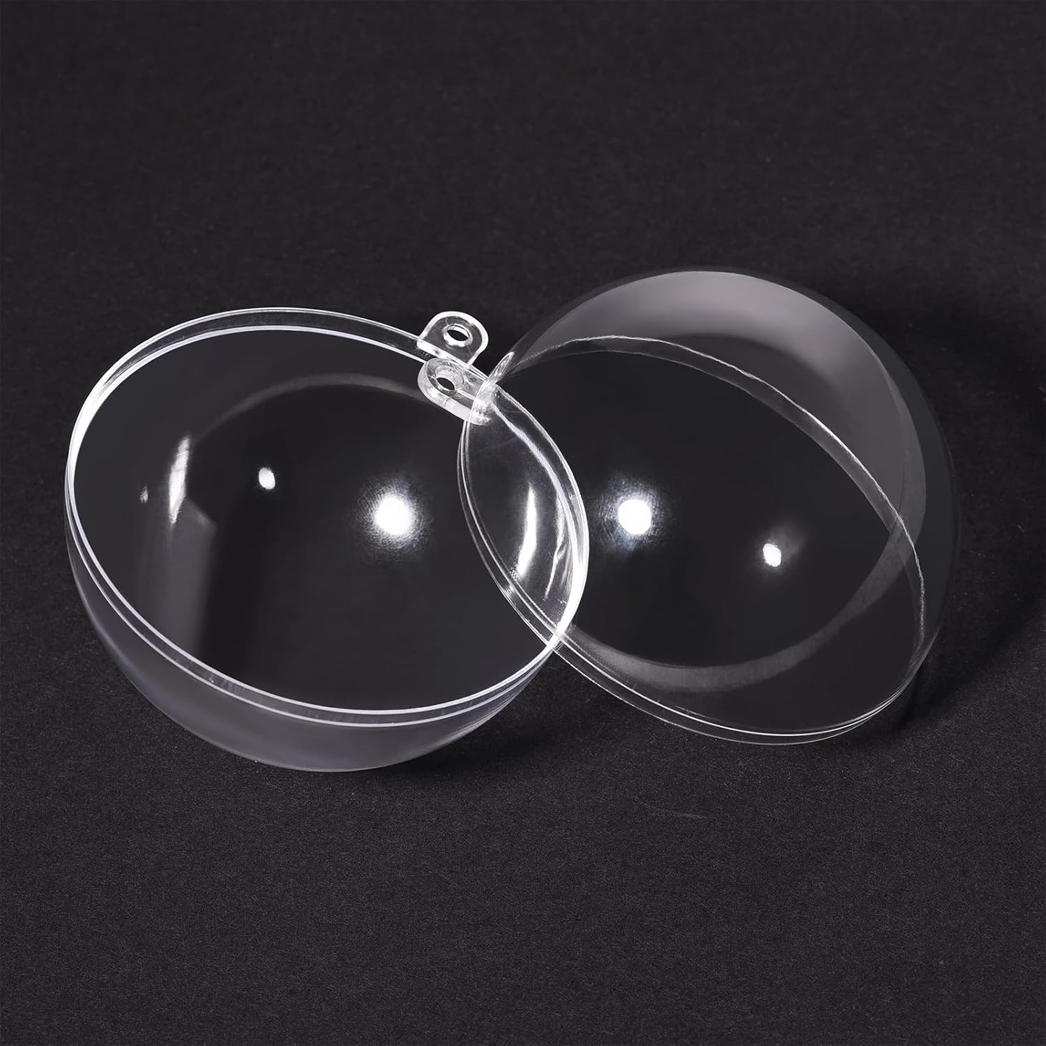 Uxcell 12pcs 1375 Inch Clear Plastic Ornaments Ball