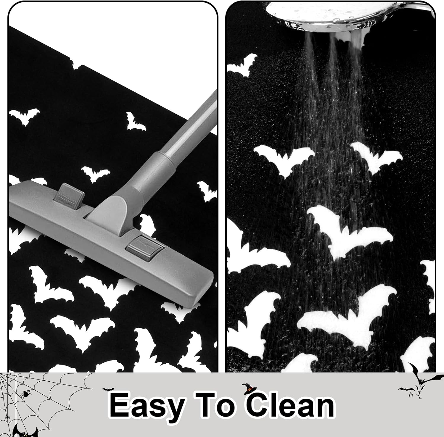 ASPMIZ Halloween Runner Rug Non Slip for Hallways
