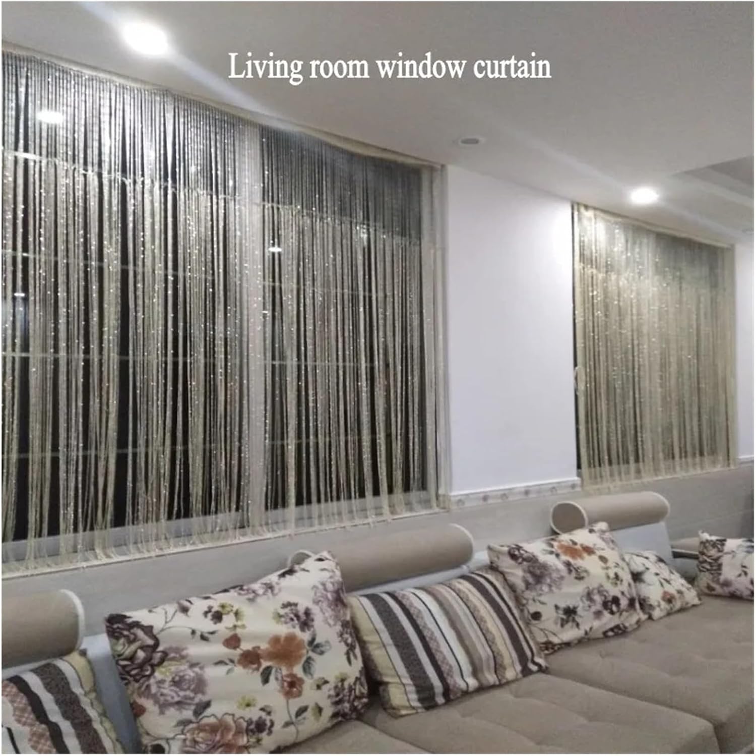 String Curtains 3x26m Shiny Tassel Decor Drape