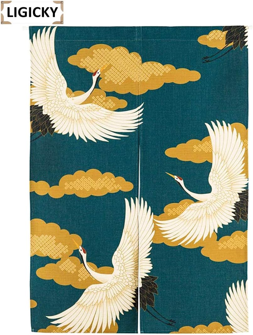 LIGICKY Noren Doorway Curtain 335x472