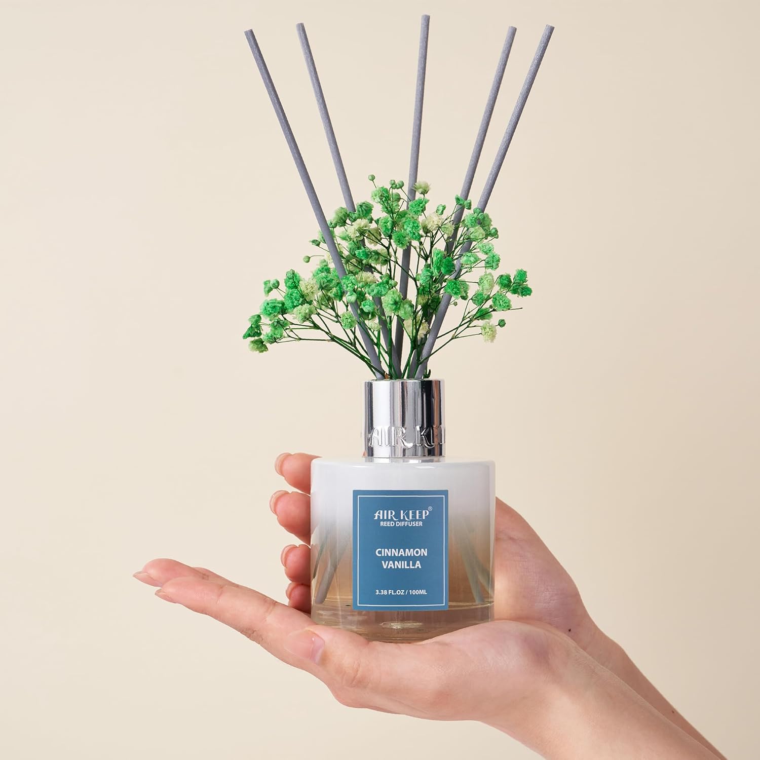 Airkeep Reed Diffuser Set - Cinnamon Vanilla 338 Fl Oz