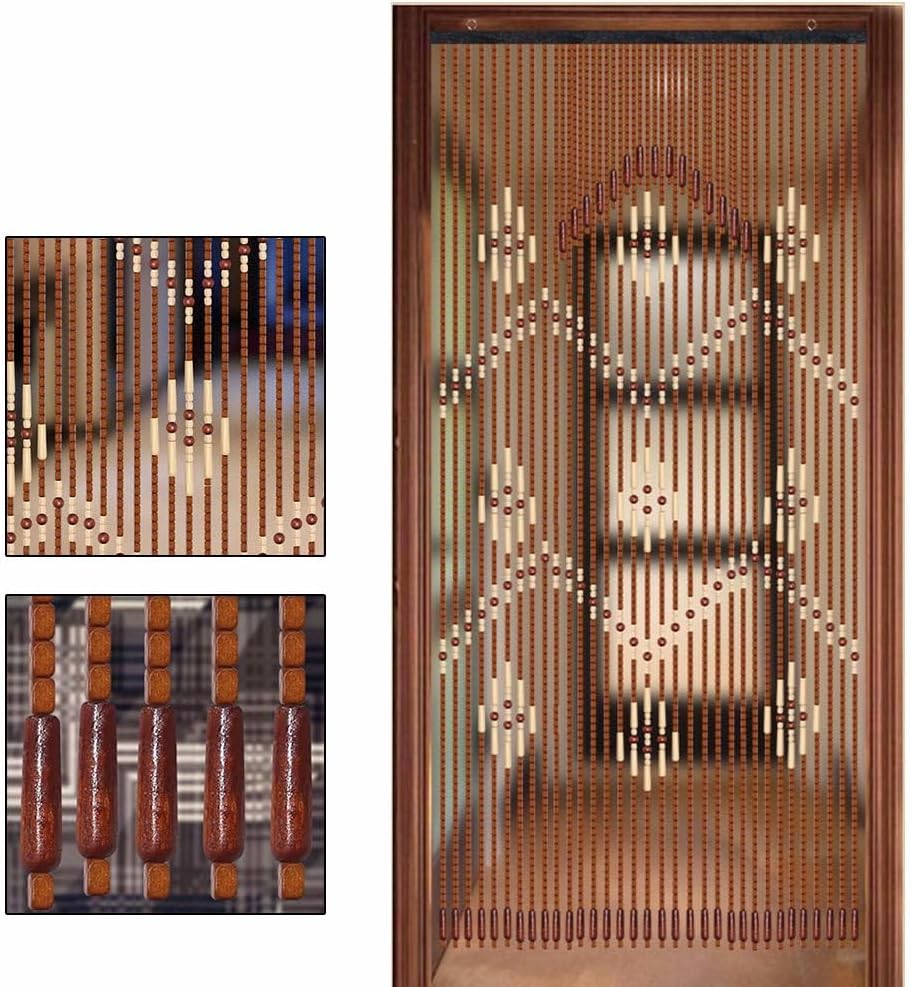 Wooden Bead Curtain 32 Lines for Living Room and Bedroom