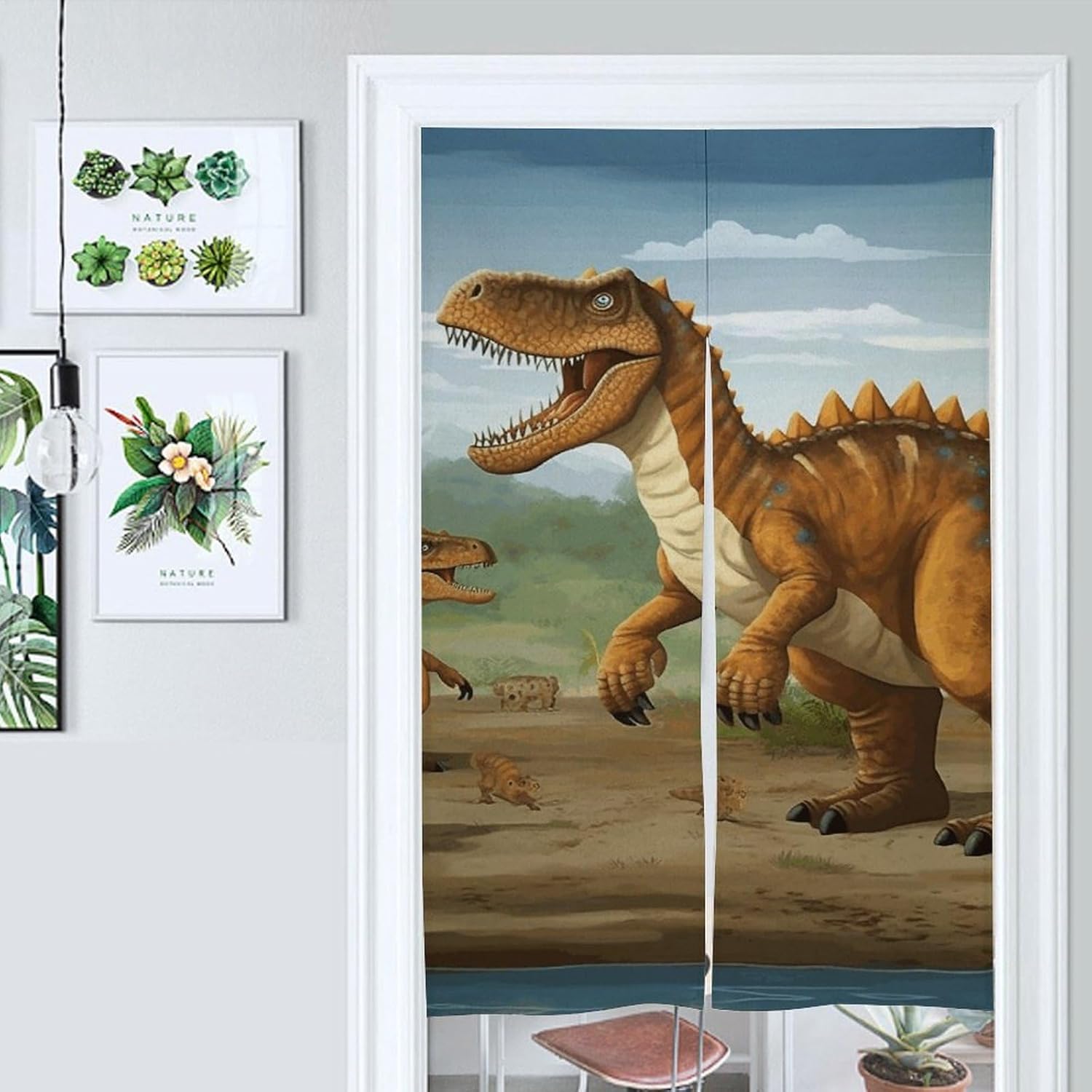 Jurassic Dinosaur Door Curtain 57x17 Inches