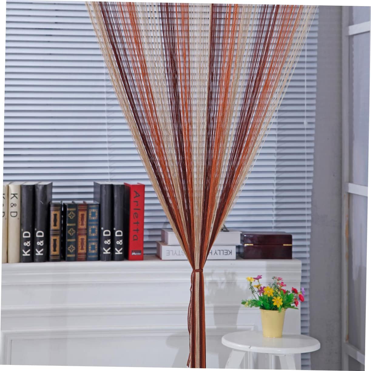 Cabilock Boho Thread Curtains for Bedroom and Living Room