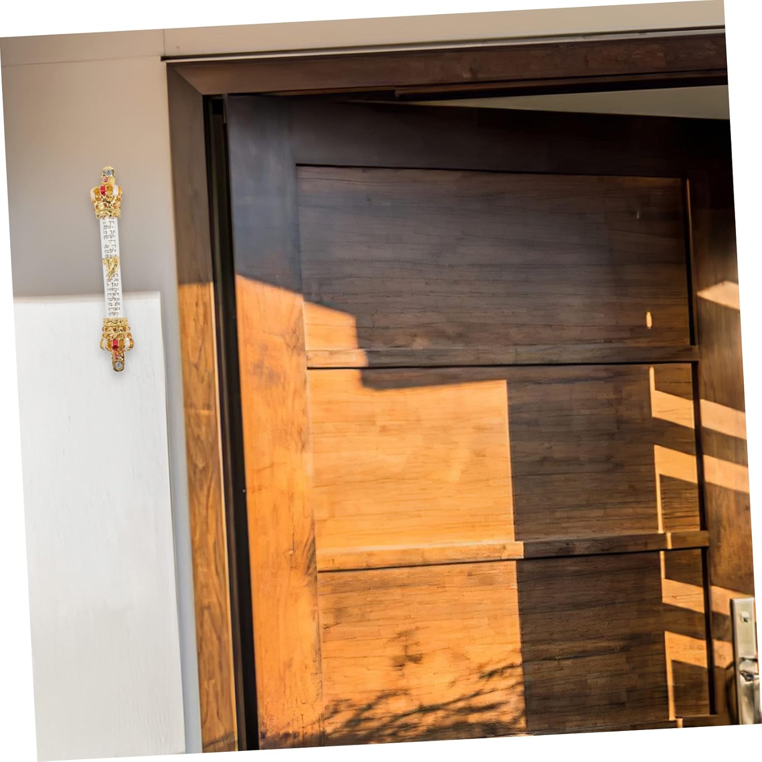 Metal Mezuzah Door Crown for Home Blessing Memorial