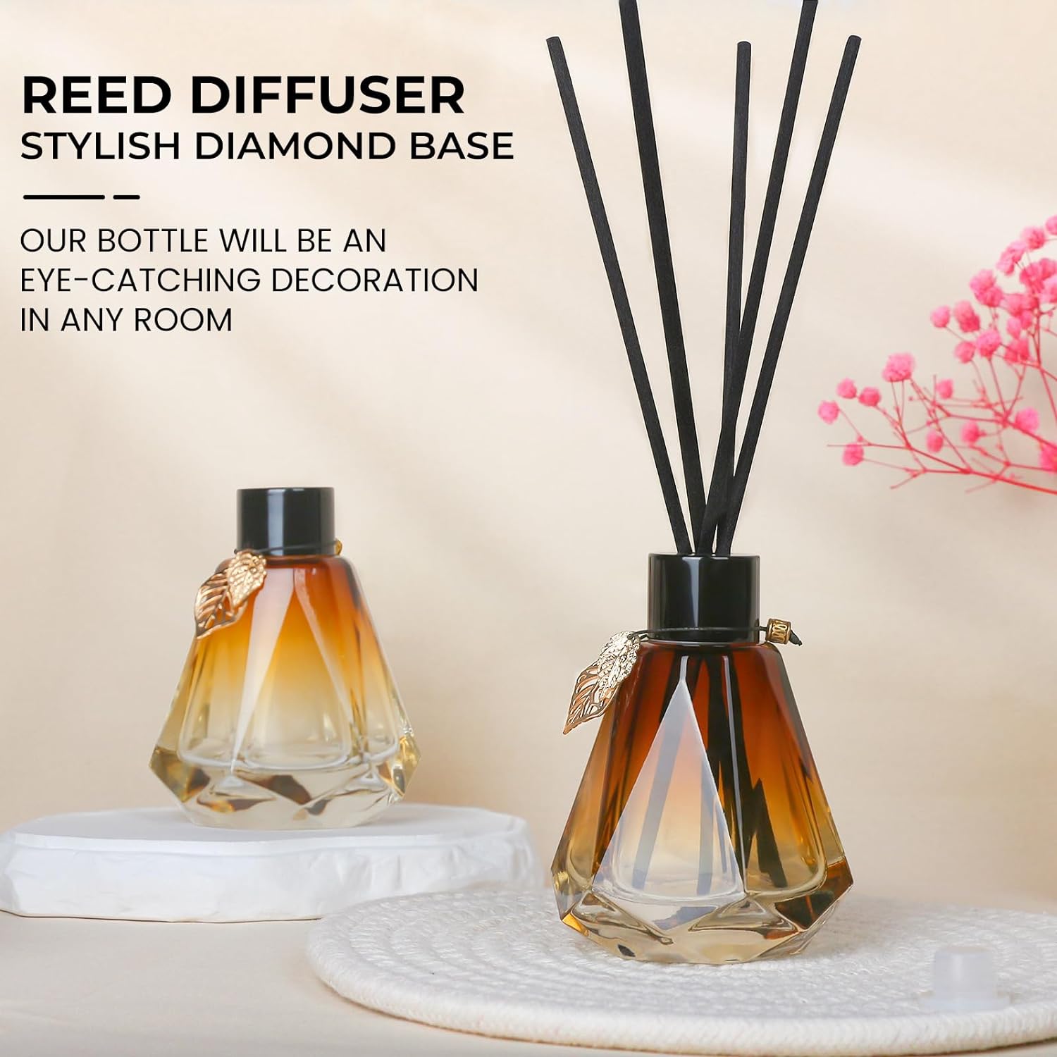 TRIFOLIC Reed Diffuser Set 4 Bottles 20 Sticks