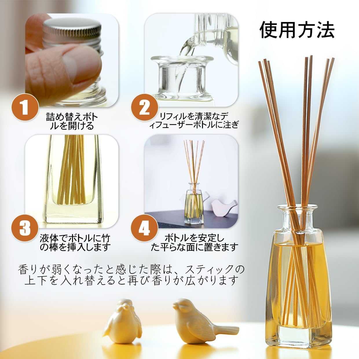 Cinnamon Reed Diffuser Refill 68 Fl Oz - Natural Essential Oil
