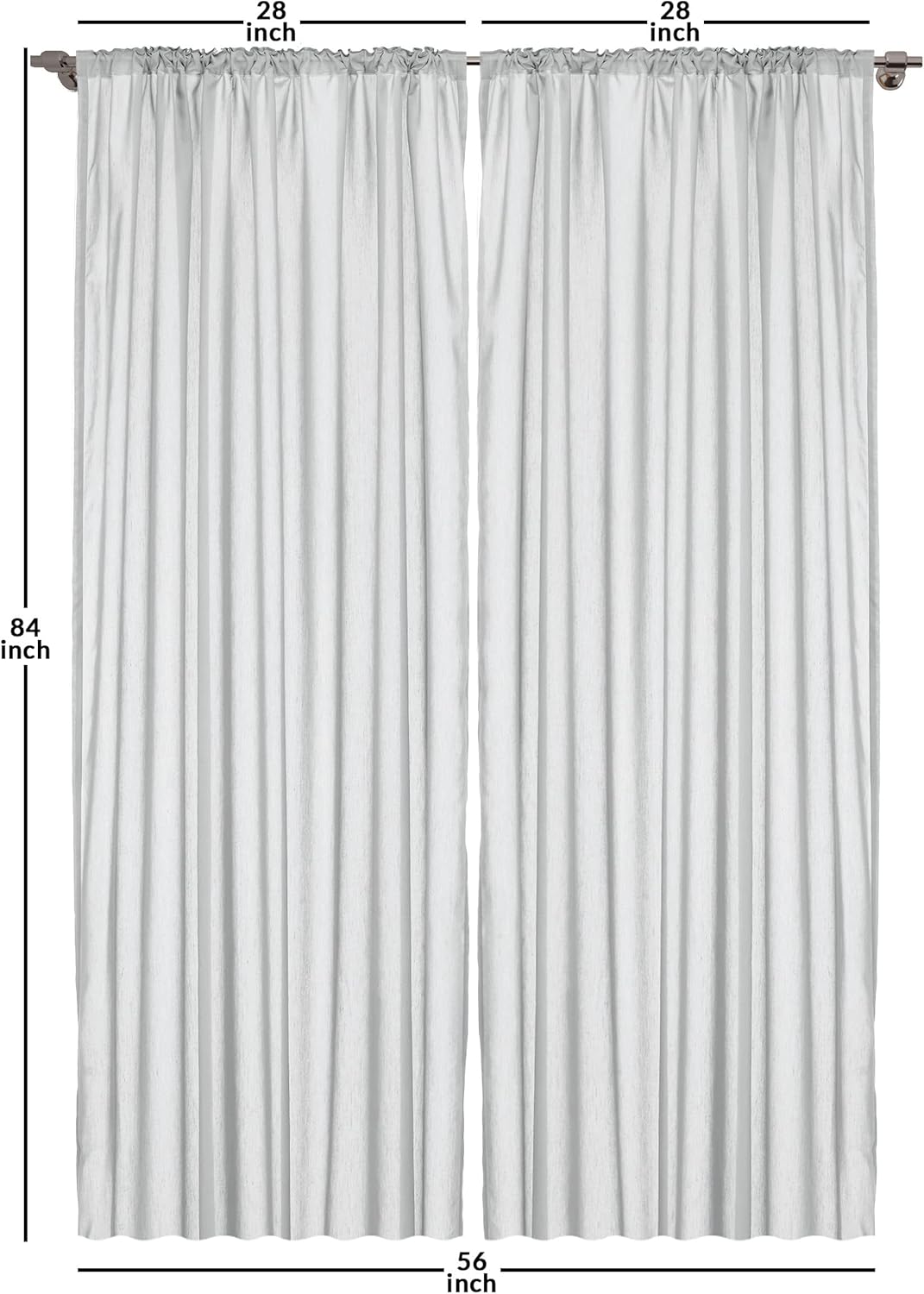 Ambesonne Thistle Curtains 2 Panel Set Brown White