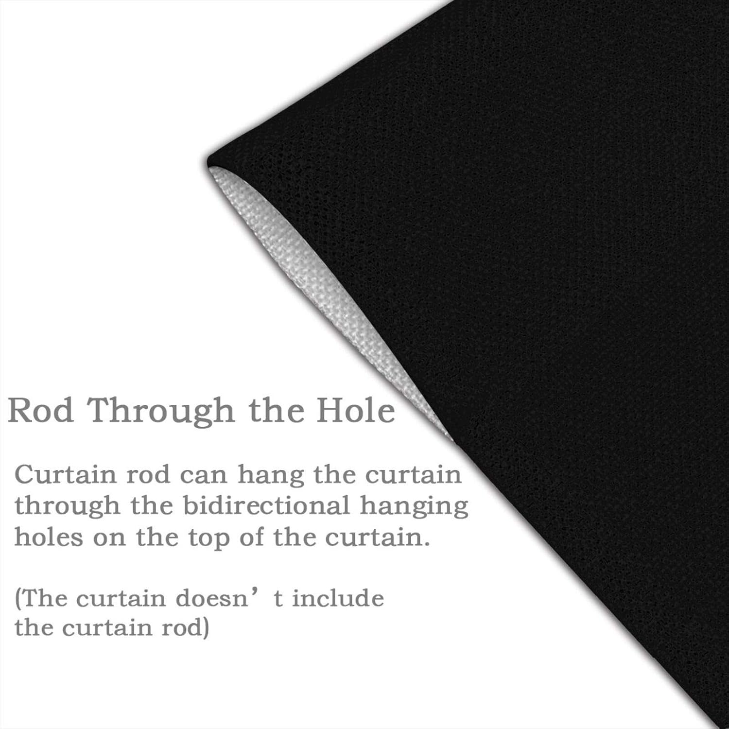 MULIHU Blackout Curtains for Doorways 34x56in