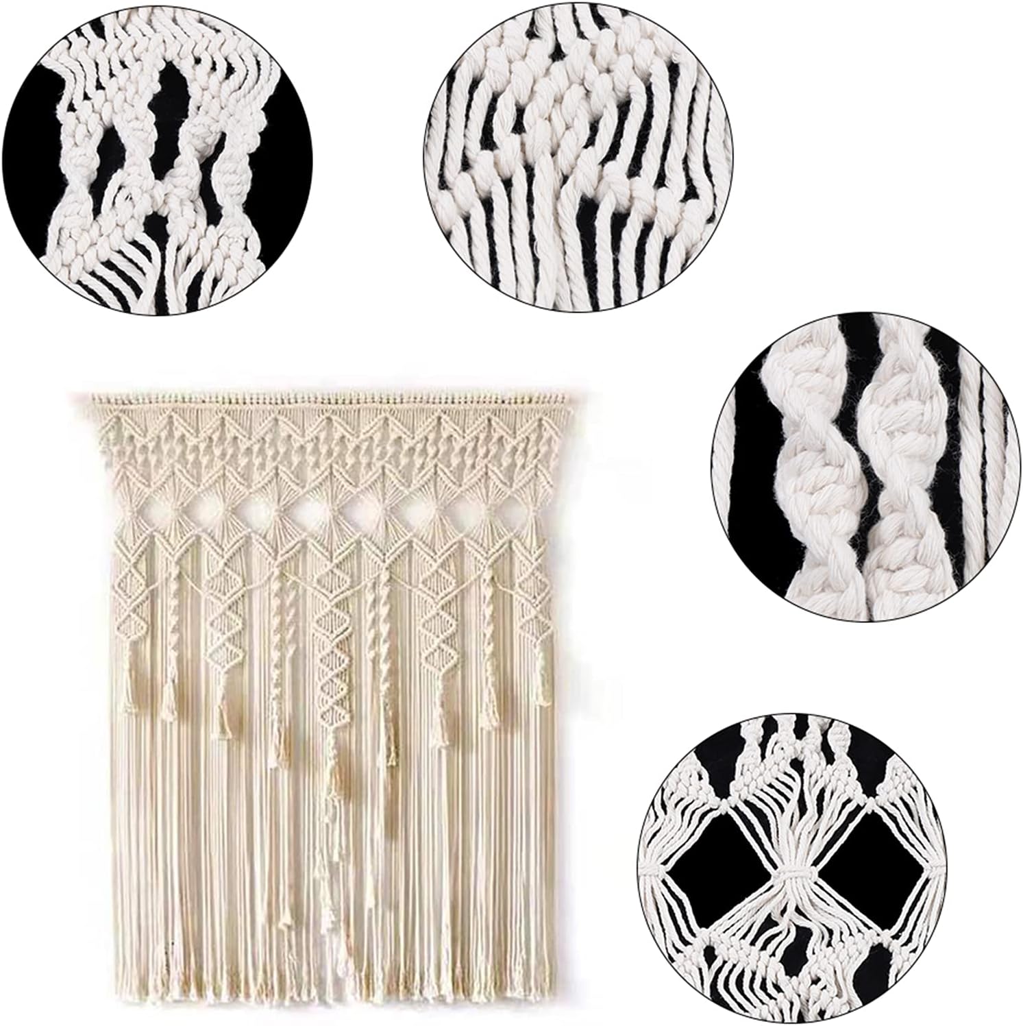 CHALIGHT Large Macrame Boho Chic Wall Hanging Tapestry