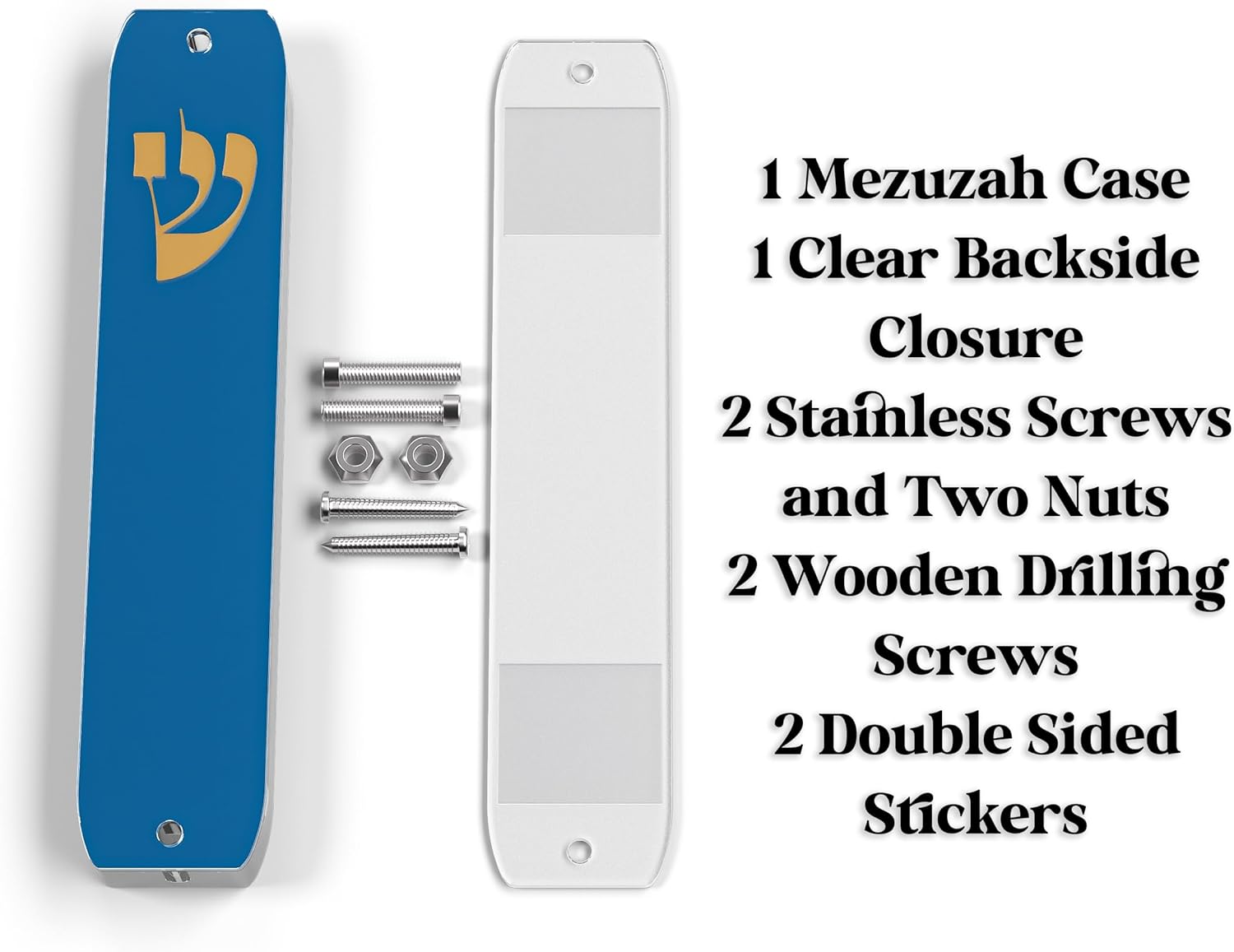TYLDUM Clear Mezuzah Case for Door