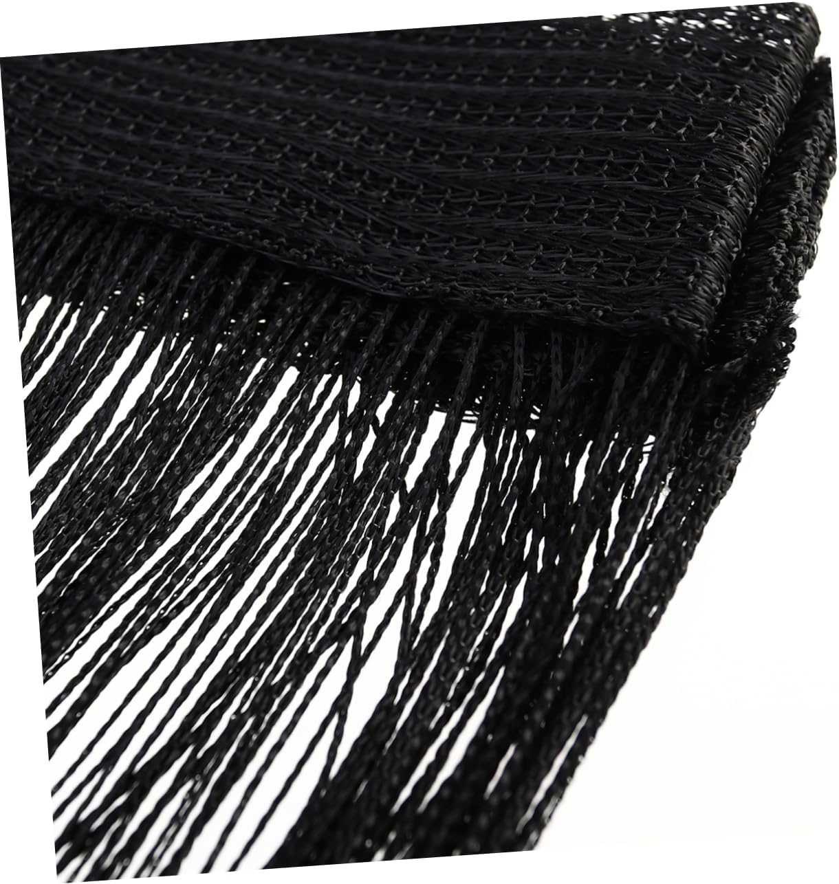ABOOFAN Rod String Curtain with Tassels Black Doorway Decor