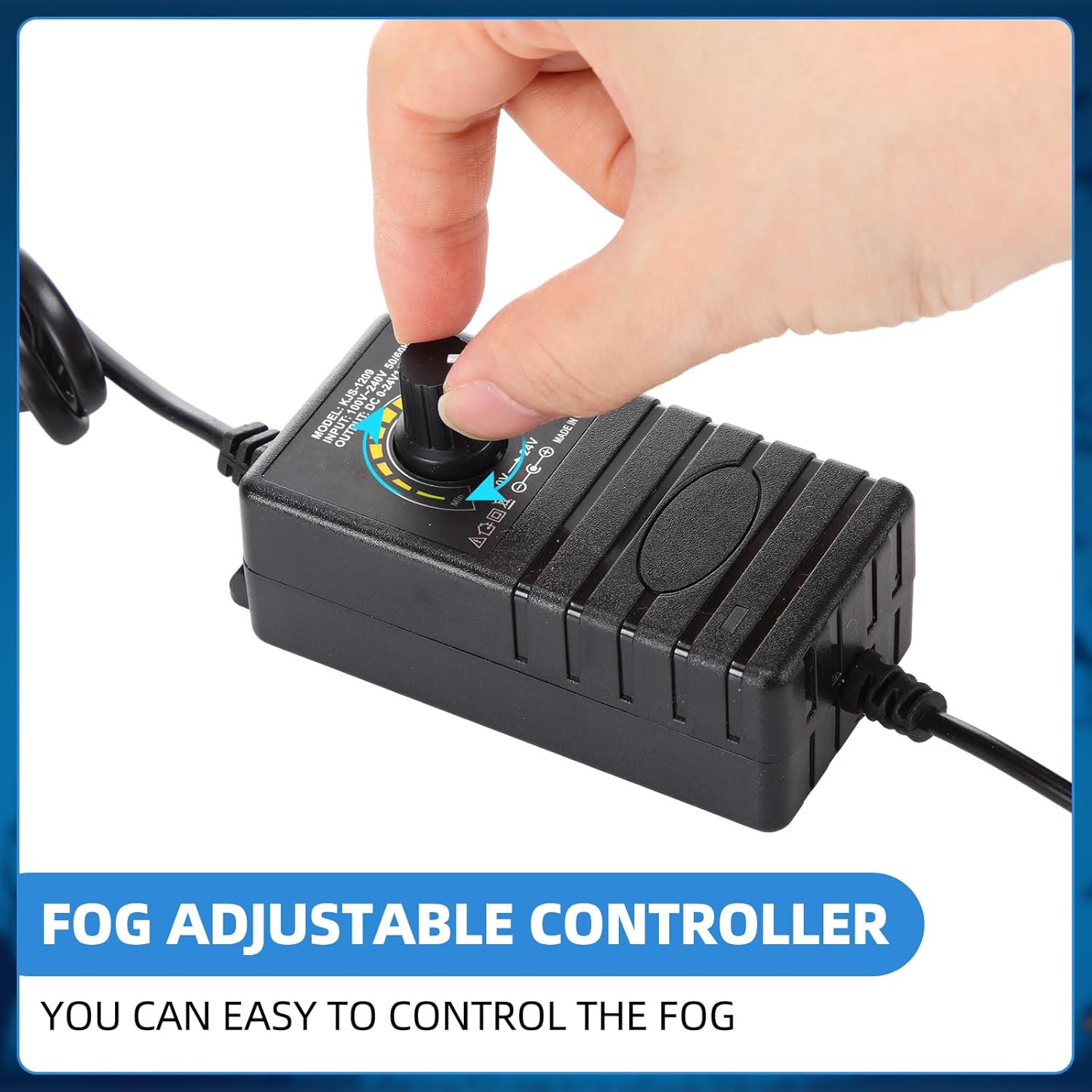 Maitys 2 Pcs Ultrasonic Fogger with LED Lights and Adjustable Controller