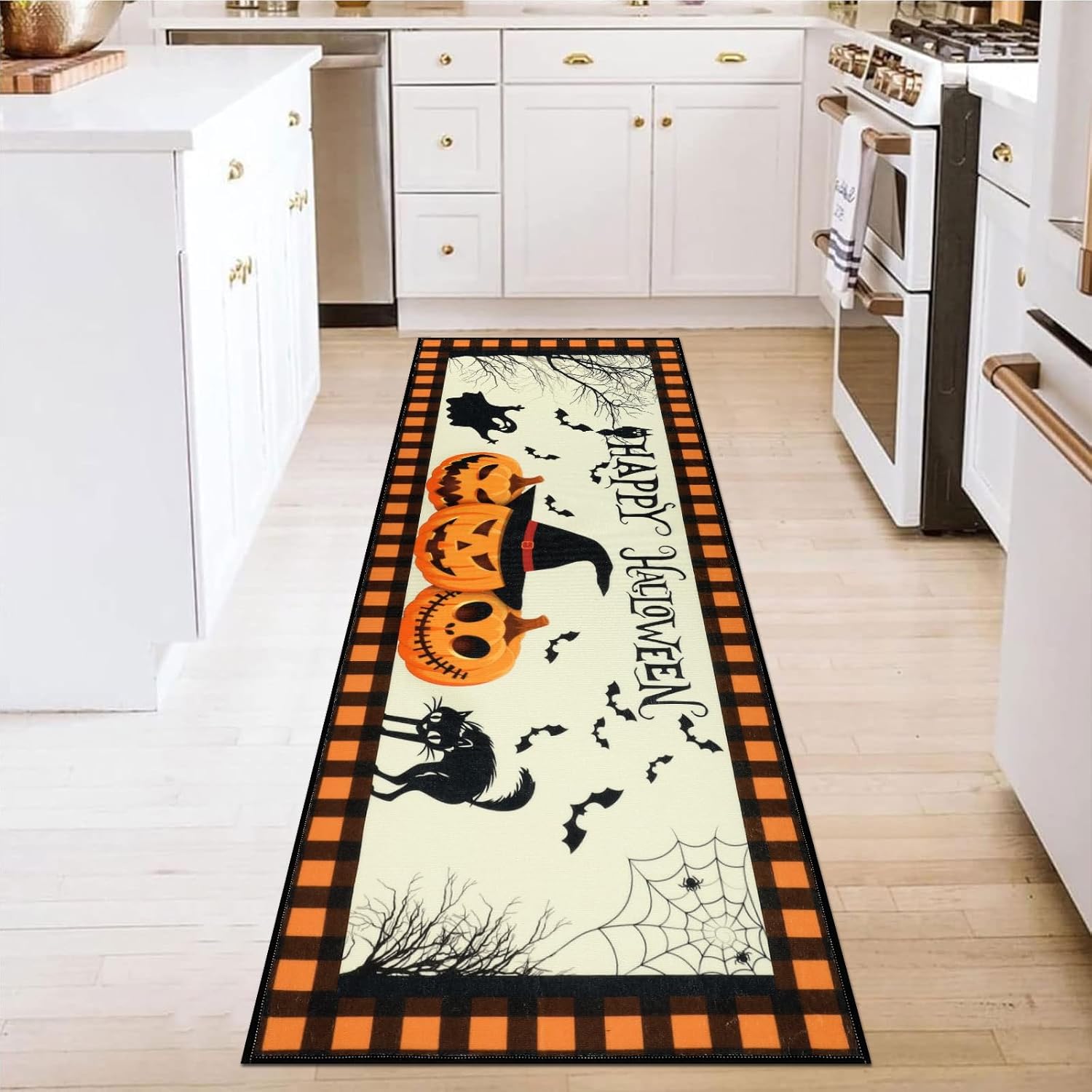 Pauwer Halloween Decorations Runner Rug 2x6