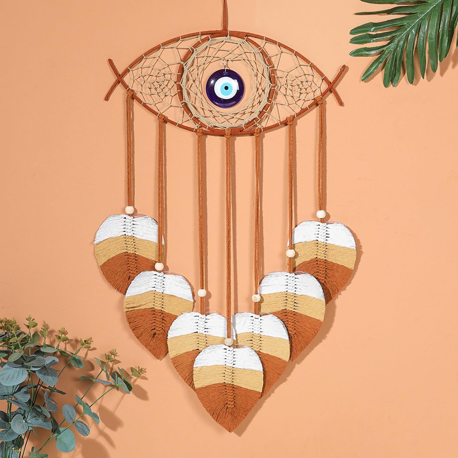 Bohemian Macrame Leaf Wall Hanging Decor