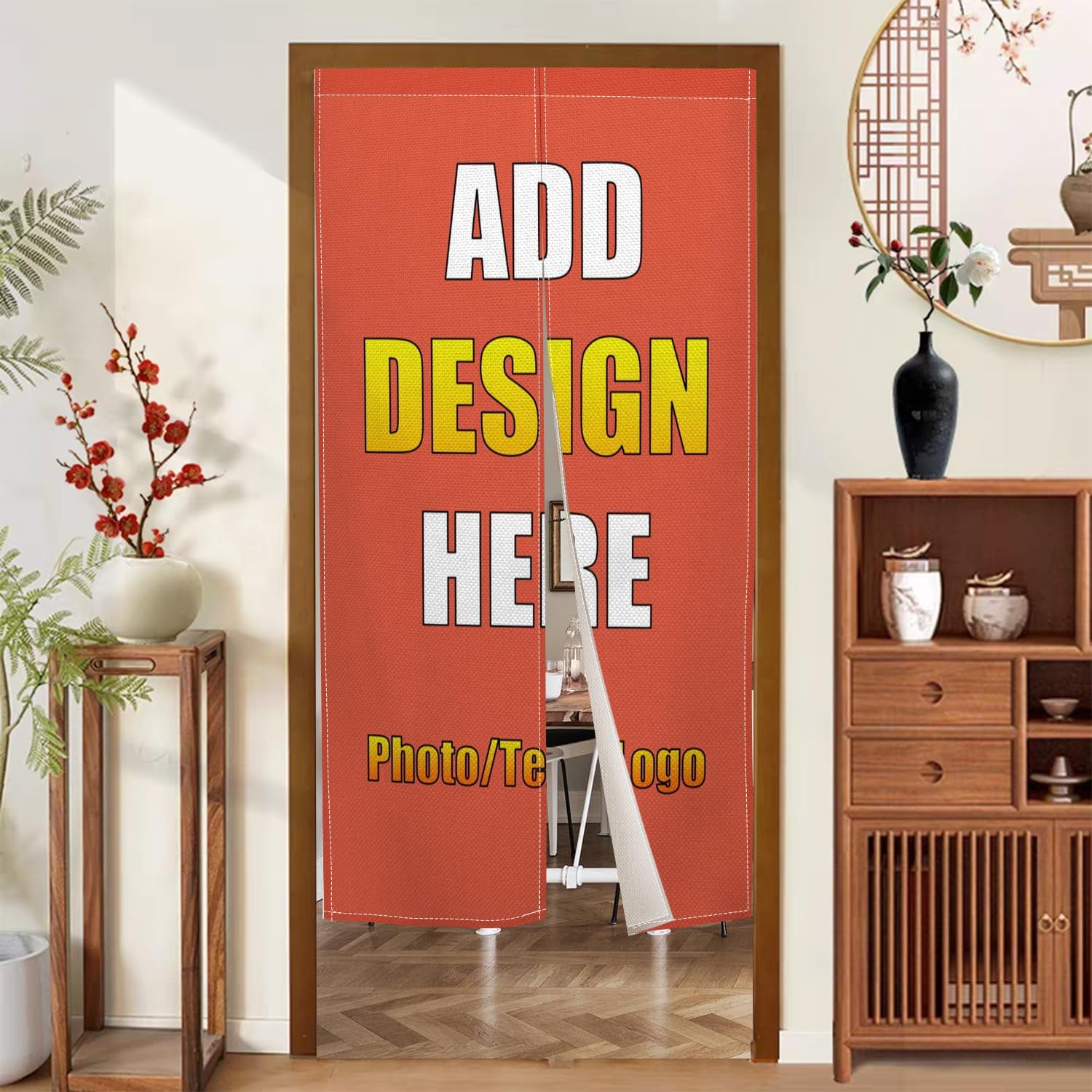 Custom Noren Curtain for Home Decor 335x709 Inches