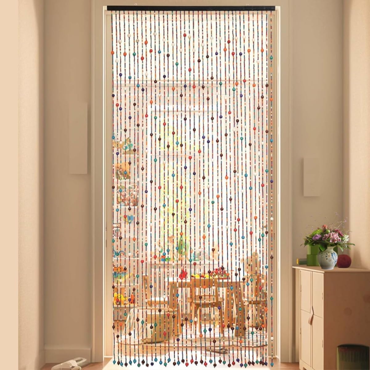 Doorway Beads Bamboo Curtain 38 Strands 354x748in