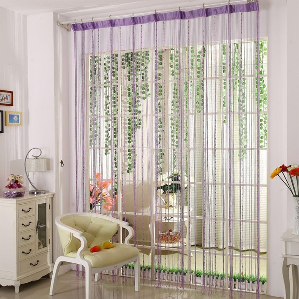 Beaded String Curtains for Door and Window Decor
