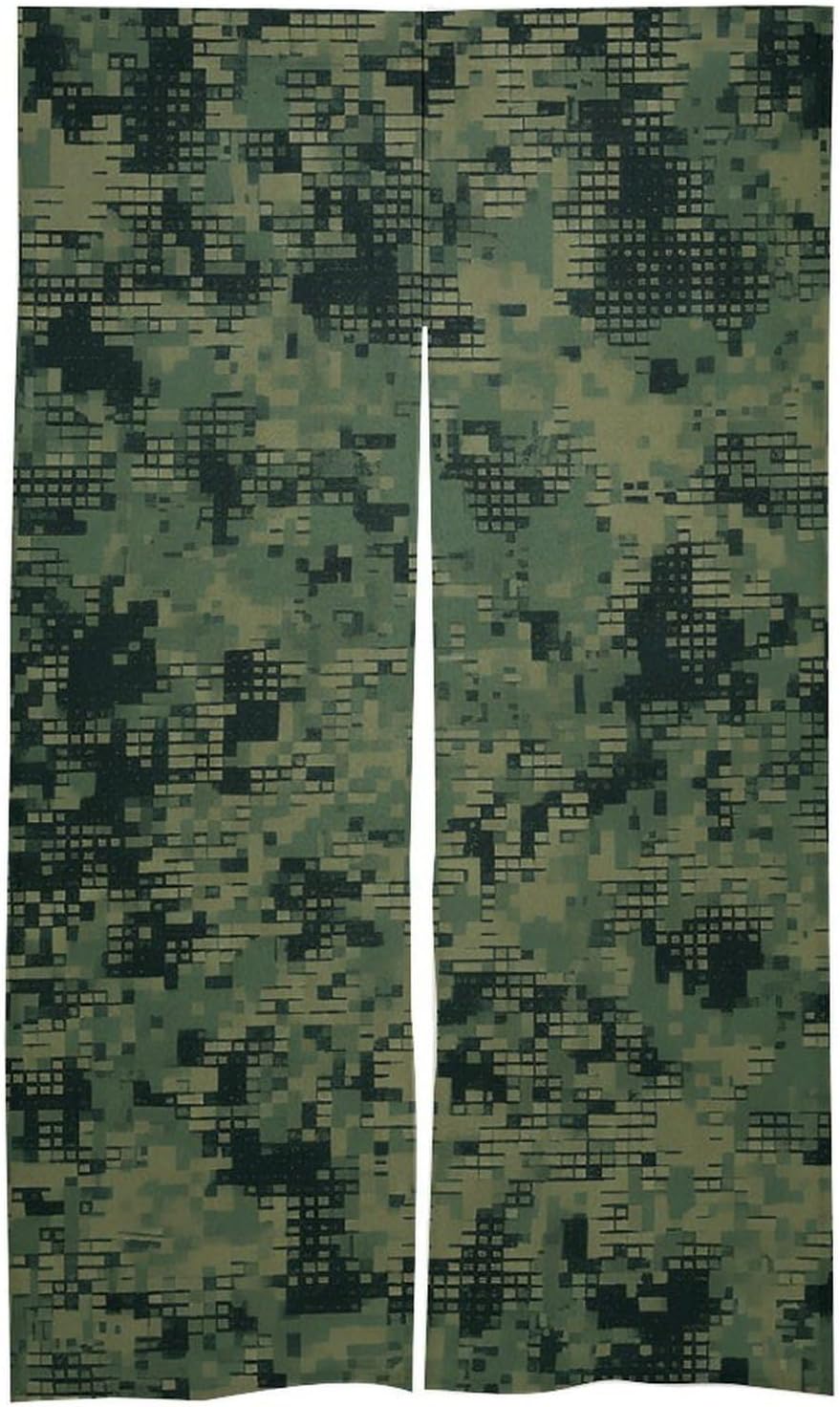 Green Army Digital Camouflage Door Curtain 57 X 17 Inches