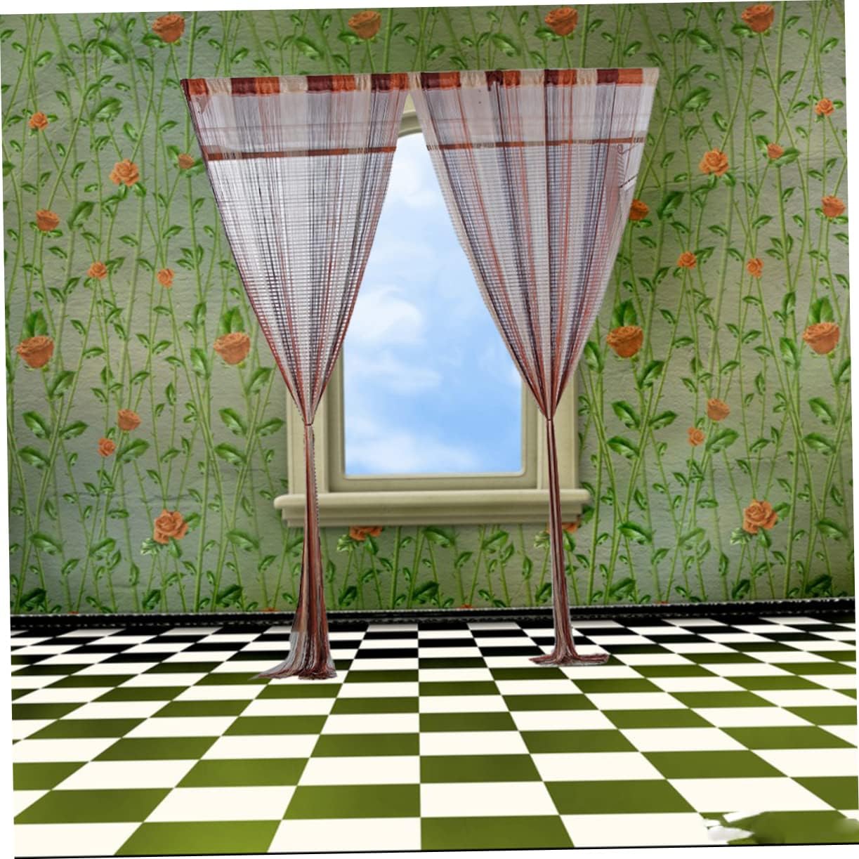 Cabilock Boho Thread Curtains for Bedroom and Living Room