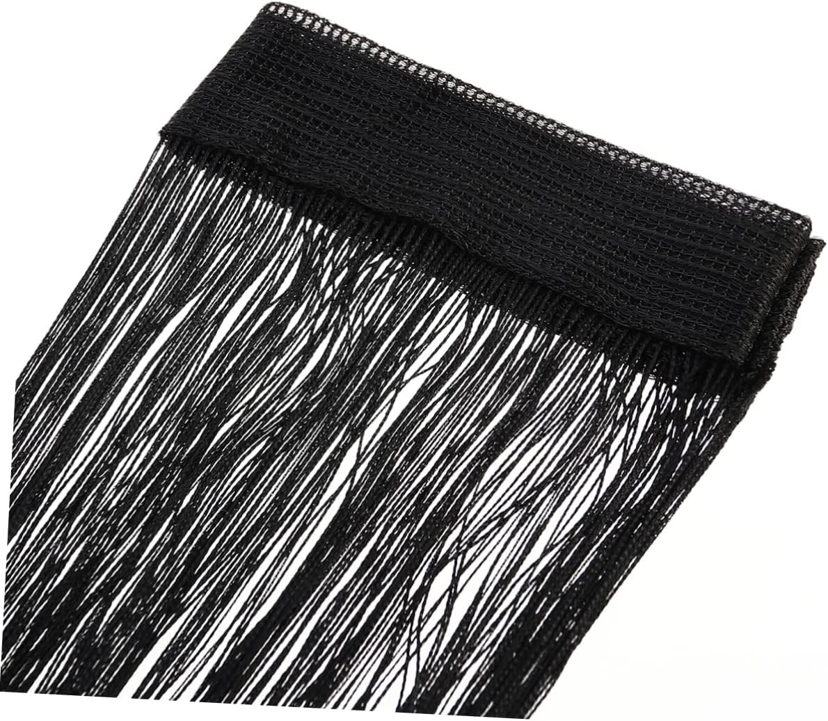 ABOOFAN Rod String Curtain with Tassels Black Doorway Decor