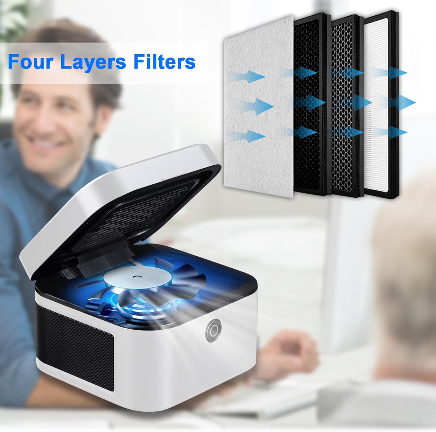 SHD Multifunctional Smokeless Ashtray with HEPA Filter