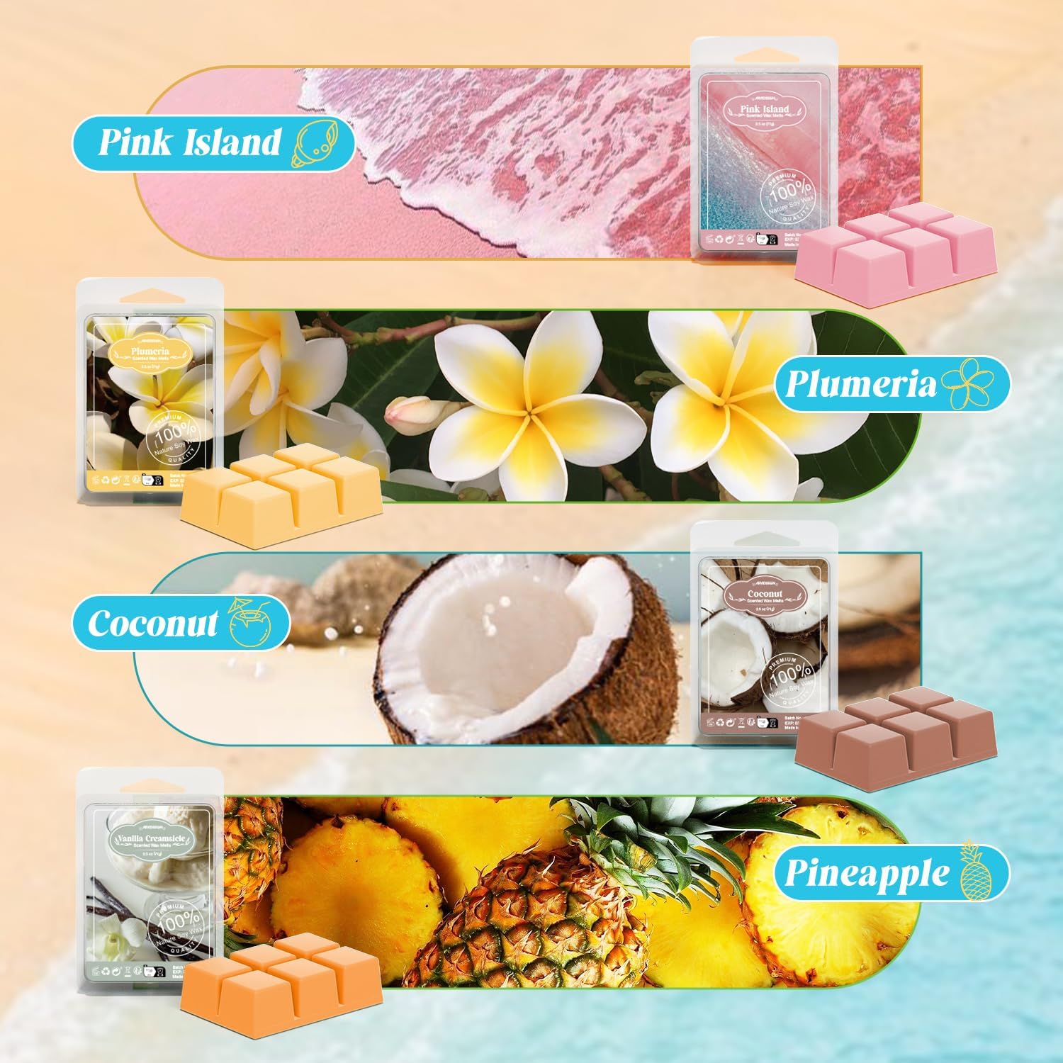 ARVIDSSON Summer Scented Wax Melts Gift Set