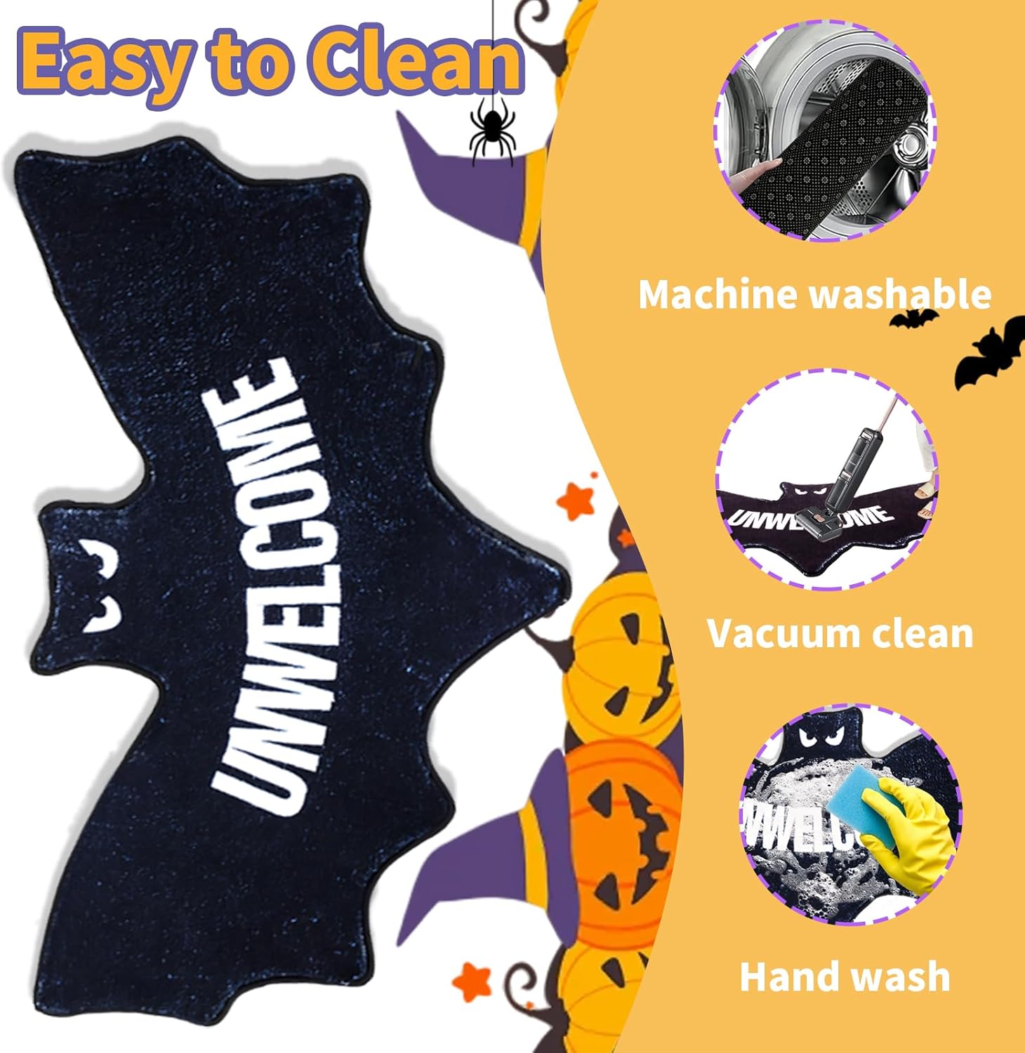 Batman Themed Bat Shape Coir Welcome Mat