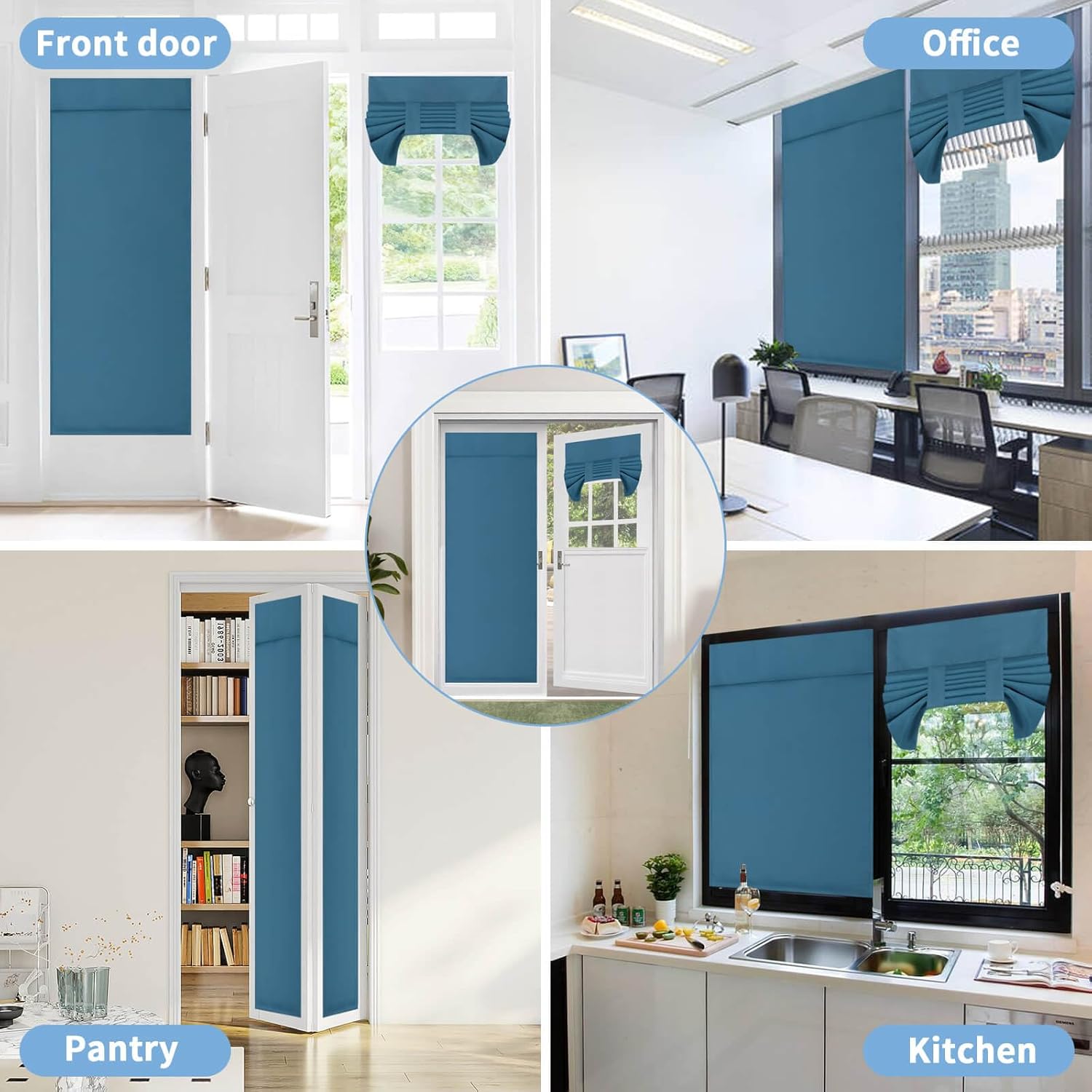 OutdoorLines Blackout Sidelight Curtains for Front Door 1 Panel