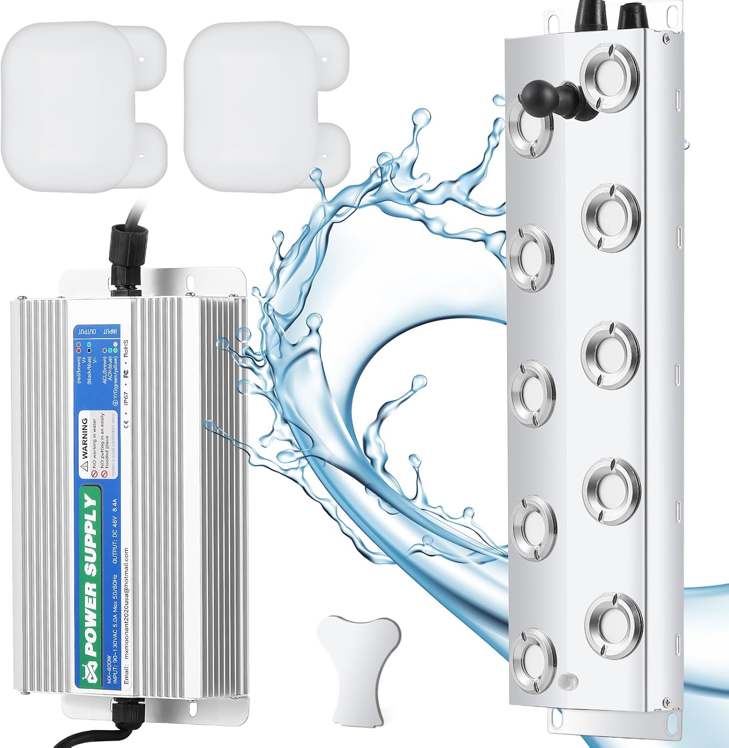 Mxmoonant Ultrasonic Mist Maker 10 Head with Float