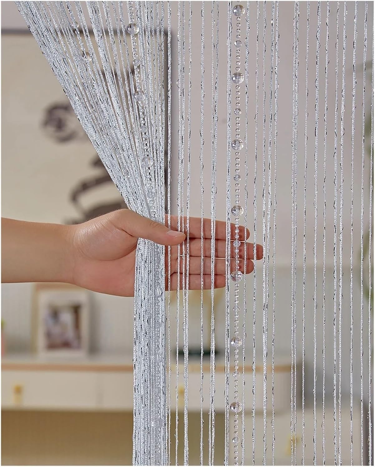 String Curtains with Tassels for Doorways and Decor