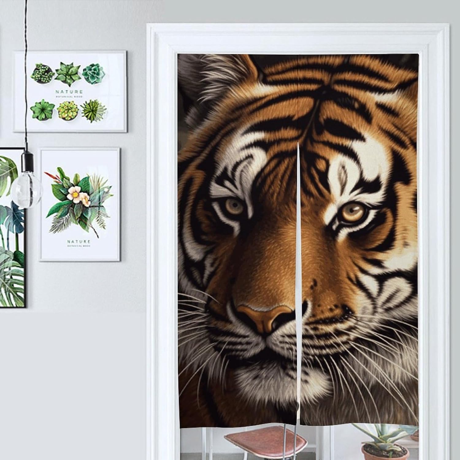 Bengal Tiger Door Curtain 57x17 Inches
