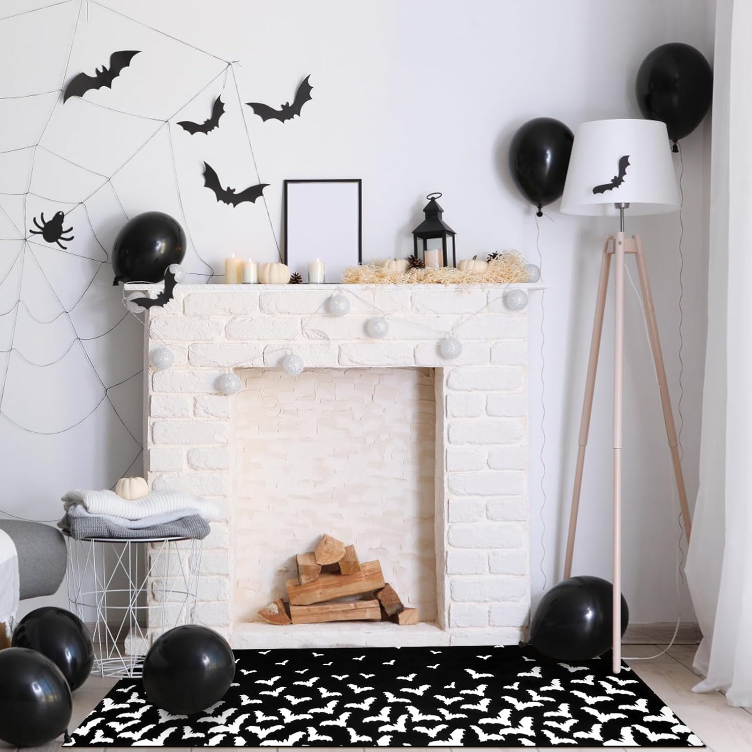 ASPMIZ Halloween Runner Rug Non Slip for Hallways