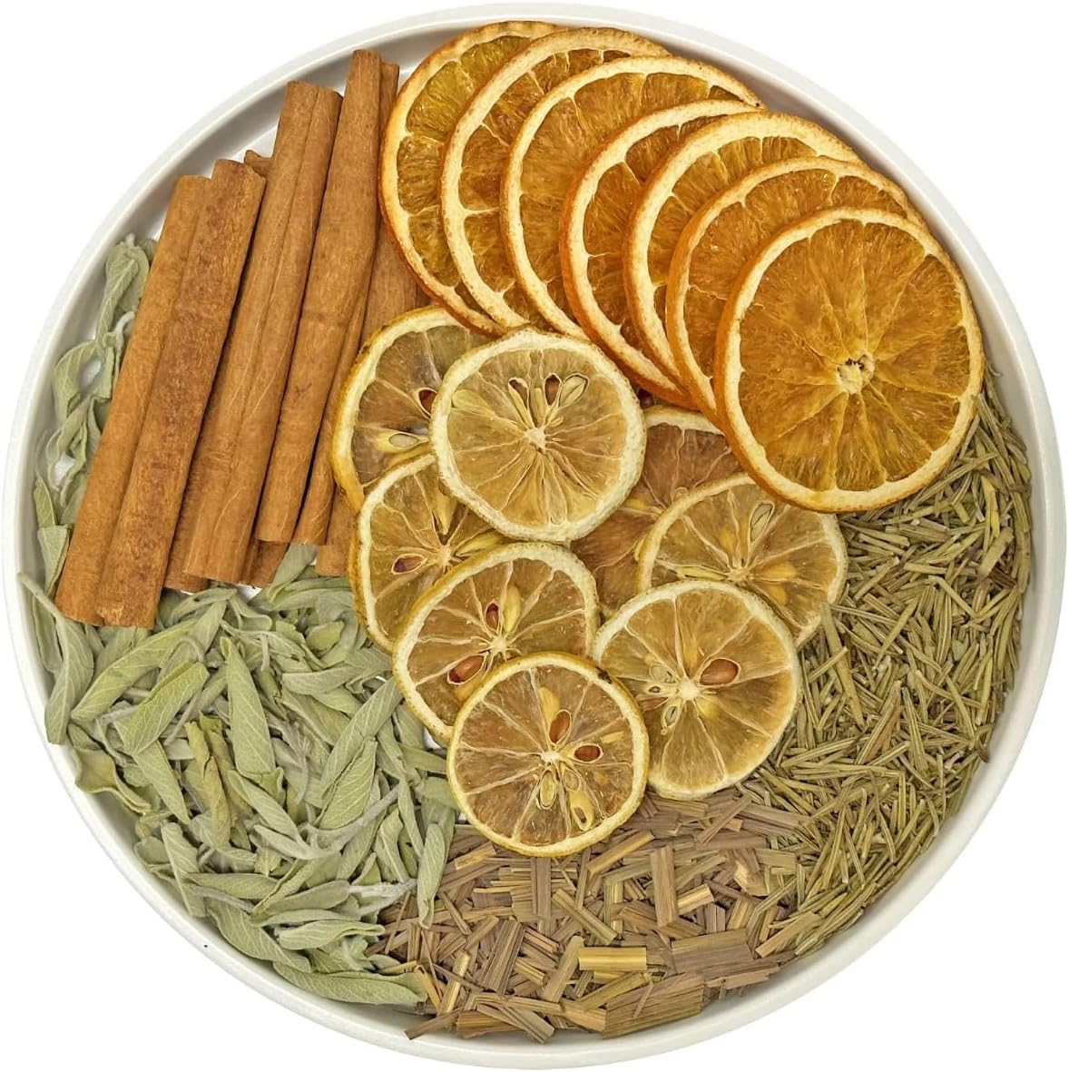 Spa Day Stovetop Potpourri with Cinnamon Lemongrass Orange Lemon Rosemary Sage