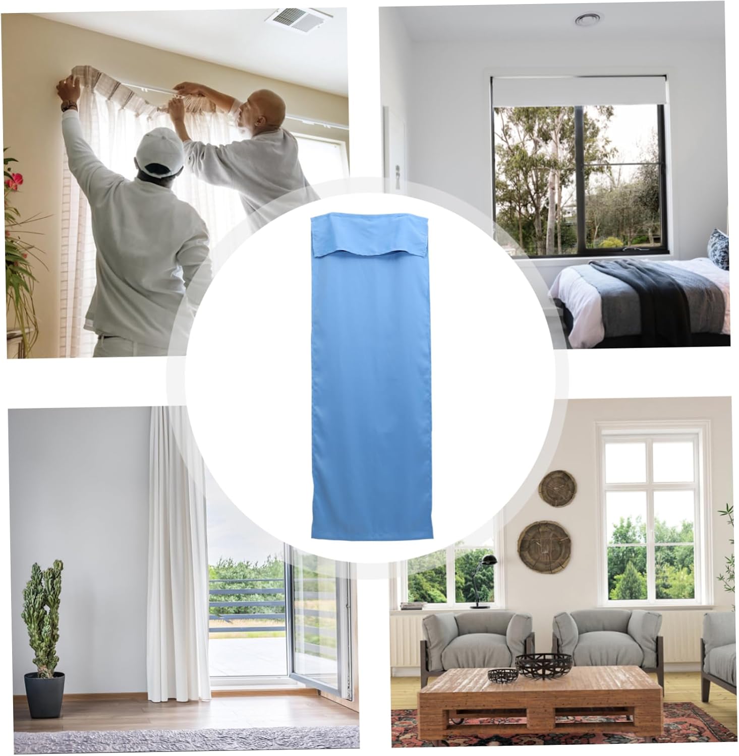 Ciieeo Blackout Curtain for French Doors
