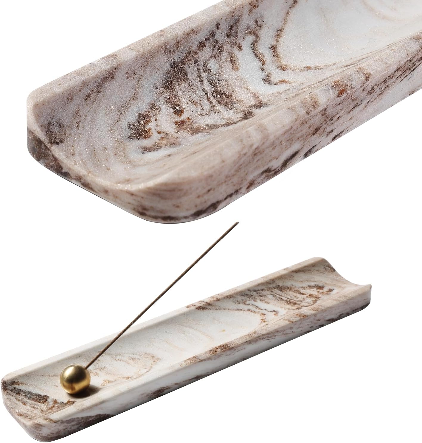 Koville Italian Marble Incense Holder for Sticks