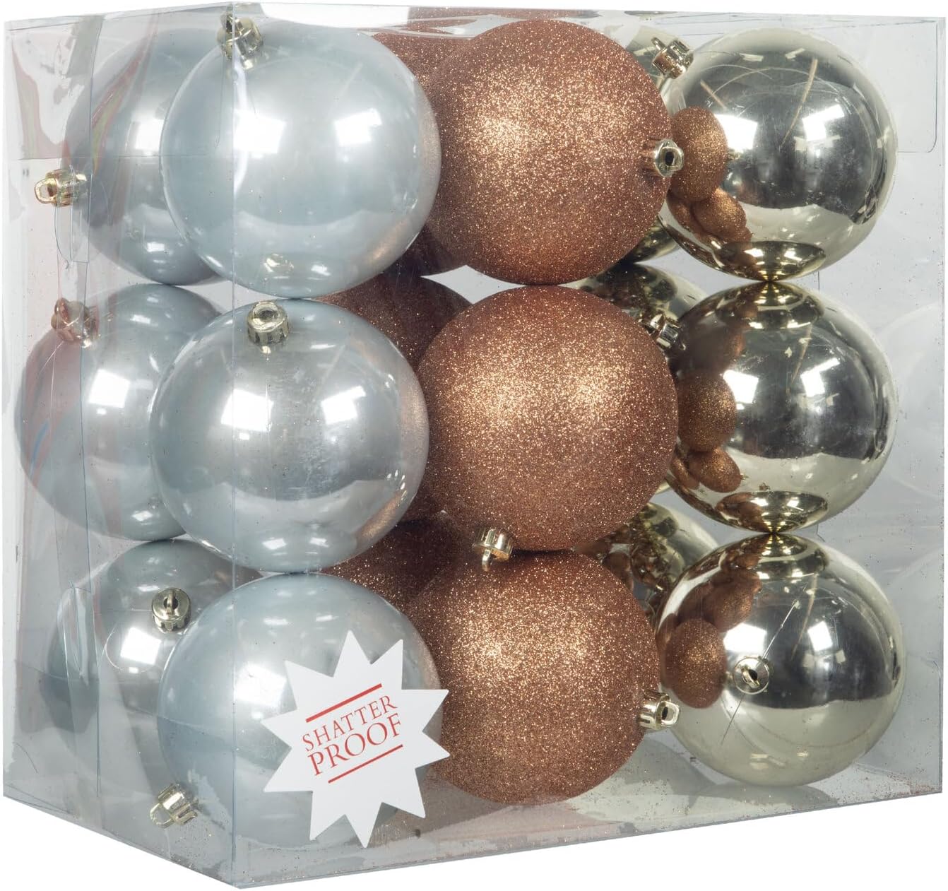 Hobby Lobby Metallic Shiny Glitter Ball Ornaments 1