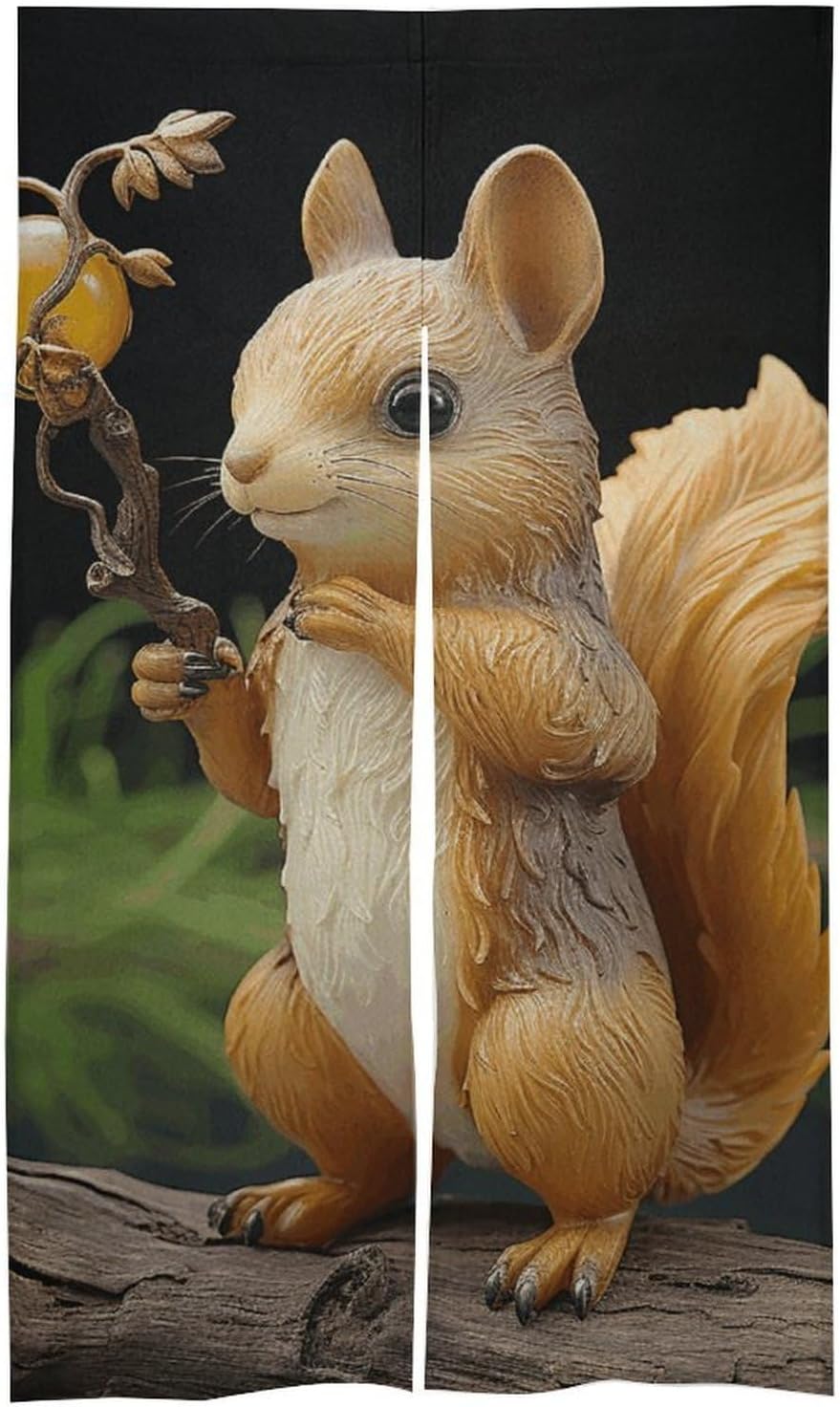 Resin Squirrel Door Cover Curtain 57x17 Inches