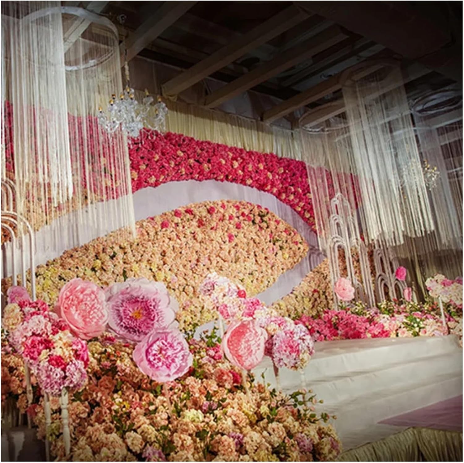 100x200cm Shiny Tassel Curtain Valance Panel 1