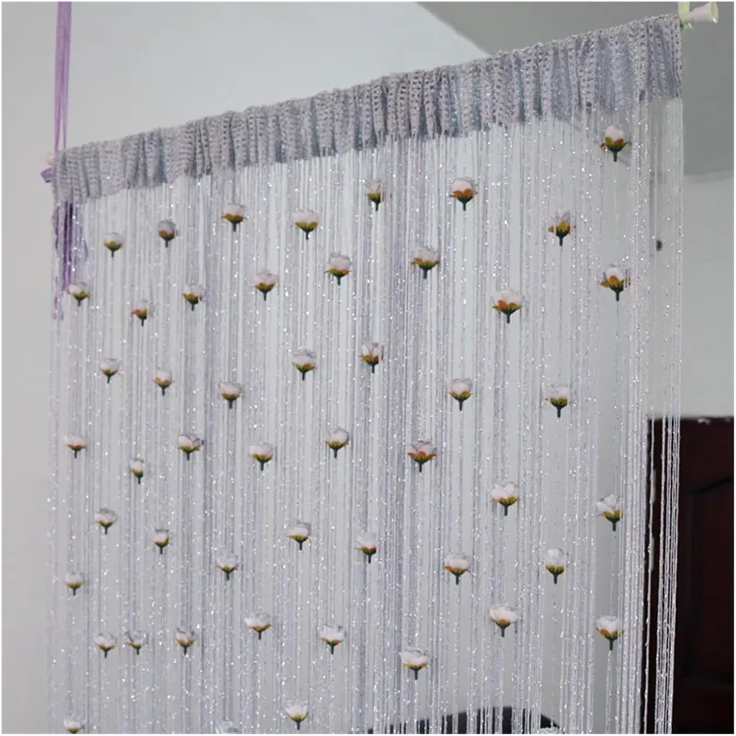 Flower Tassel Curtain Panel 100X200cm