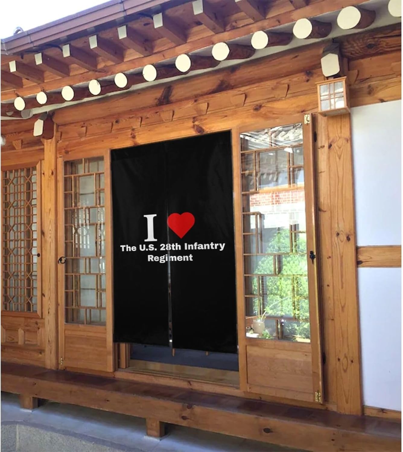 MULIHU 28th Infantry Blackout Curtains 34x56in Doorway Panel