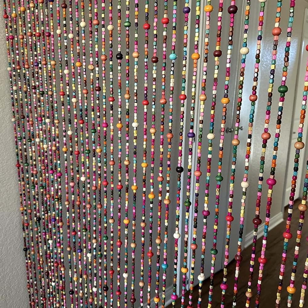 Beaded Door Curtain 38 Strands Room Divider Panel Blinds