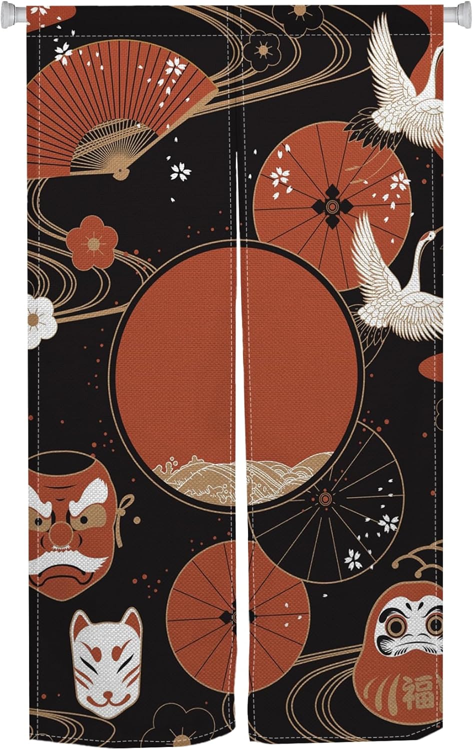 Japanese Doorway Curtain Noren Artistic Painting 335x709