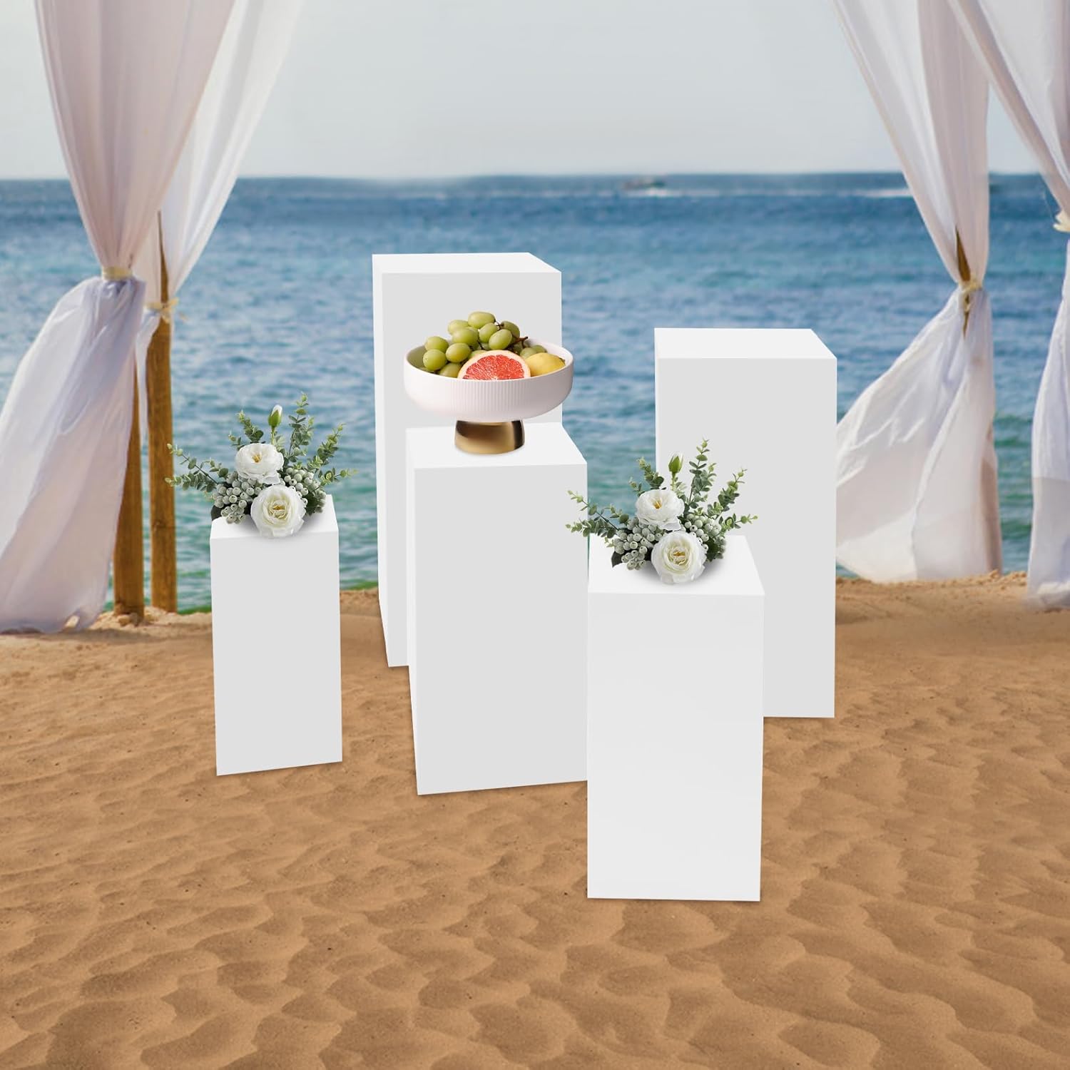 5PCS Metal Pedestal Stands for Party Decorations